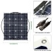 Photovoltaic 50W 18V Semi-Flexible Solar Panel Mono Cell Module Kit for Yacht RV Boat Car Charger