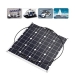 Photovoltaic 50W 18V Semi-Flexible Solar Panel Mono Cell Module Kit for Yacht RV Boat Car Charger