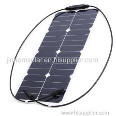 Photovoltaic 28W 18V Semi-Flexible Solar Panel Sunpower Mono Cell Module Kit for Yacht RV Boat Car Charger