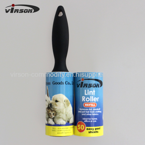 Vertical Triangular Prism Handle Sticky Disposible Lint Roller