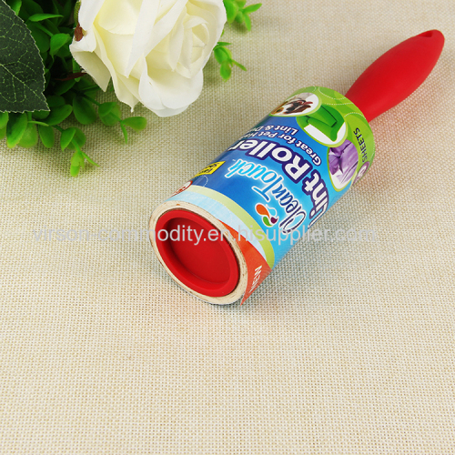 Black And Red Handle Sticky Disposible Lint Roller 