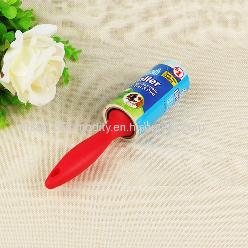 Black And Red Handle Sticky Disposible Lint Roller 