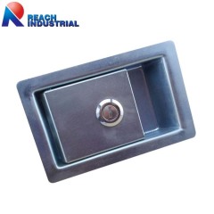 Zinc plated Excavator Recessed Paddle Handle lock