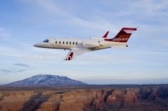 used white Bombardier aircraft