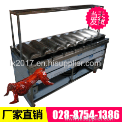 Automatic rotary gas fired rabbit machine chengdu wholesale.