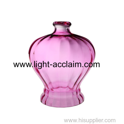 Pink vase glass shade