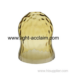 Amber Peanut Shape Glass Shade