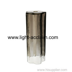 Smoke Grey plum shape glass lighting glass tube