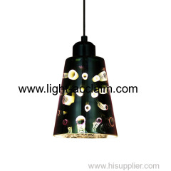 led pendant lamps ceiling led lamps 3D glass chandeliers