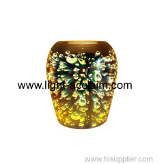 Bulb shape 3D glass lighting