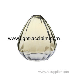 Dry tinted glass shade bedroom sconces