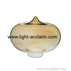 pendant light fixtures Dry tinted glass shade