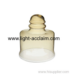 Dry tinted glass shade glass pendant light