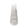 Fan-shaped texture glass chandelier shade
