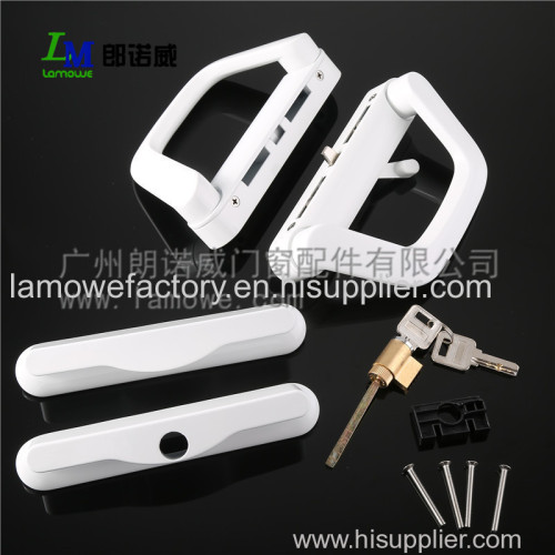 sliding door handle with key