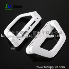 Zinc alloy sliding door handle with key for double style powder coated