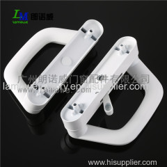 Zinc alloy sliding door handle with key for double style powder coated