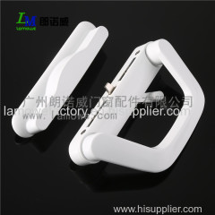 Zinc alloy sliding door handle with key for double style powder coated