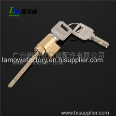 Zinc alloy sliding door handle with key for double style powder coated