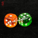 Transparent Plastic Casino Magic Dice For Reomote Control Dice Device