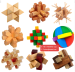 Traditional Chinese Kids Adult Intellectual Puzzle Toys Wooden Luban Lock Wooden Toy