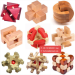 Traditional Chinese Kids Adult Intellectual Puzzle Toys Wooden Luban Lock Wooden Toy