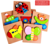 Wooden Puzzle Jigsaw Early Learning Baby Preschool Educational Wooden Toys