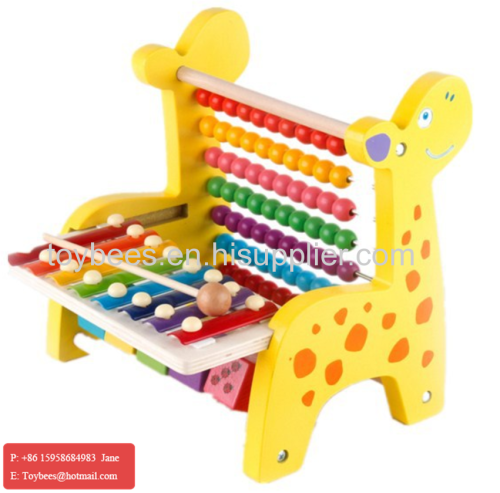 Baby Kid Musical Toys Xylophone Wisdom Development Wooden Instrument Rap Music