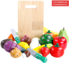 Kids Role Play Kitchen Wooden Fruit Vegetable Food Cutting Toy Set Wooden Toy