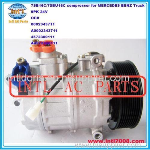 A4572300111 DENSO 7SB16C 7SBU16C ac compressor for MERCEDES BENZ AXOR/MB AXOR /MB Truck