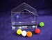 factory wholesale acrylic bird feeder with saction cups with printing logo