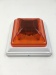 4LED Square red solar column cap traffic warning lights