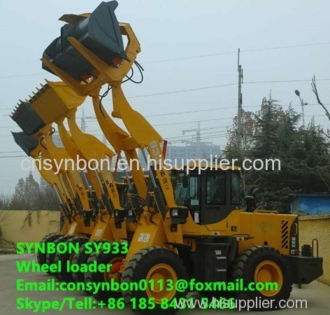 Front shovel type hydraulic wheel loader Small 3 tons