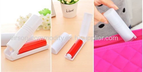 Plastic travel foldable pocket silicone sticky washable min lint roller