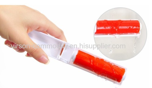 Plastic travel foldable pocket silicone sticky washable min lint roller