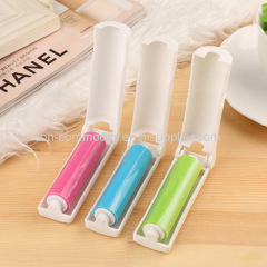 Plastic travel foldable pocket silicone sticky washable min lint roller