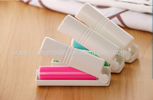 Plastic travel foldable pocket silicone sticky washable min lint roller
