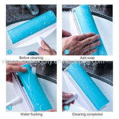 Silicone Lint Roller with long handle