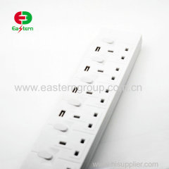 standard high flame retardant PC shell 4way multi universal electrical extension power socket