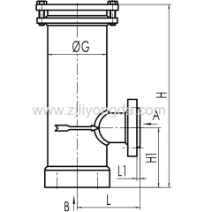 Flange suction filter for refrigeration compressor