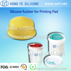 Liquid Pad Printing Silicone Rubber Material for printing line and picture of products