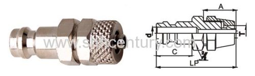 Brass QKD-X Pneumatic Quick Release Couplings Quick Disconnect Coupler Single Hand Operation