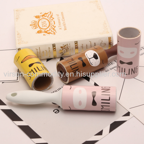 Promotional adhesive lint roller with refill