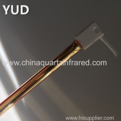 Infrared Halogen Heating Quartz ShorwaveGold Coated Lamp