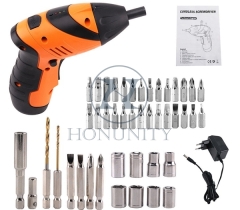Cheap LED Working Light Folded Handle Tools Set Drill Kit Cordless Electric Screwdriver for Solar Installation Work