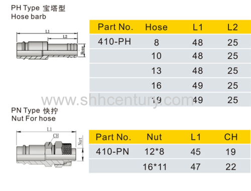 BRASS PREMIUM QUICK COUPLING WITH EUROPEAN PROFILE SERIES 27