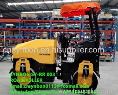 SYNBON Double steel wheel roller asphalt sand soil and gravel Double motors drive hydraulic steering and vibrate