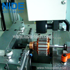 Automatic Servo motor armature commutator turning mahcineby flat belt