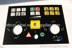 Elvator control panel embossed buttons membrane overlay sticker