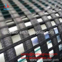 Polyester geogrid geosynthetic material